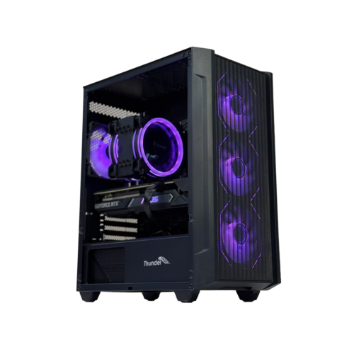 THUNDER REX GAMING CASE WITH 3 FANS (BLACK)